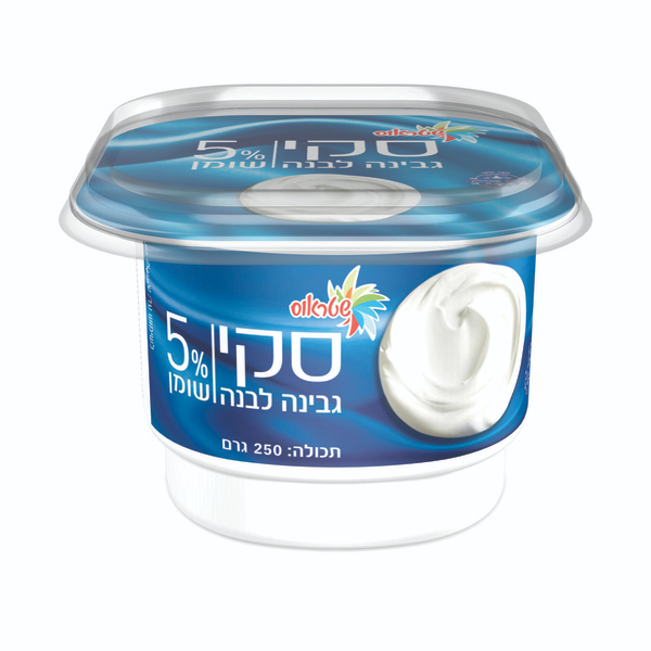 סקי גבינה לבנה 5%, 250 גרם (שטראוס)