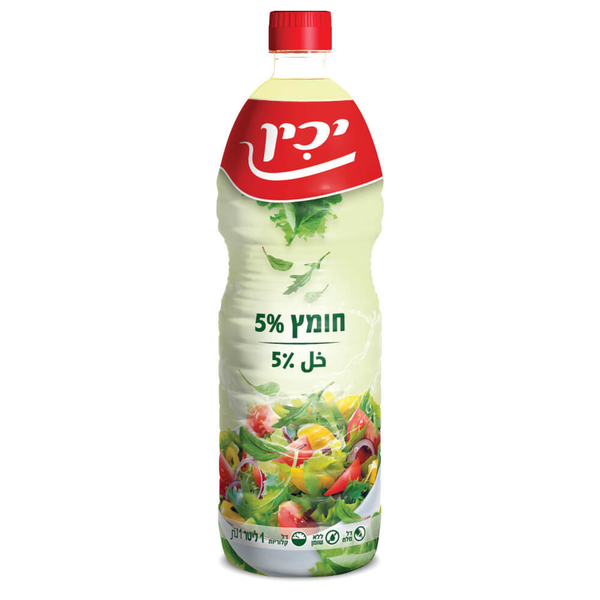 חומץ 5%, 1 ליטר (יכין)