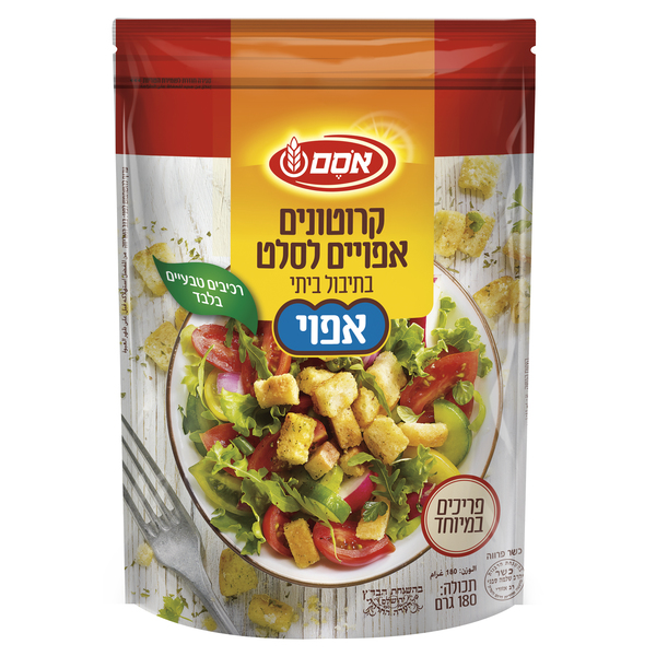 קרוטונים בתיבול ביתי, 180 גרם (אסם)