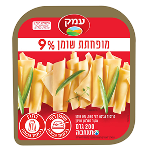 עמק פרוסות גבינת חצי קשה מופחתת שומן 9%, 200 גרם (תנובה)