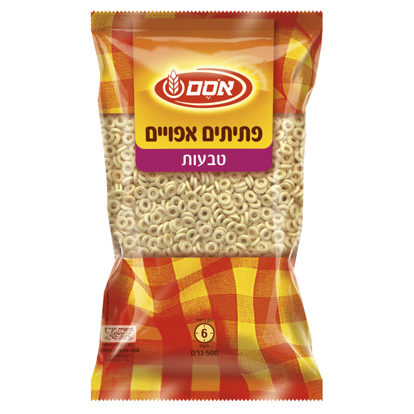 פתיתים אפויים טבעות, 500 גרם (אסם)