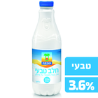 חלב טבעי 3.6% בקבוק, 1 ליטר  (יטבתה)