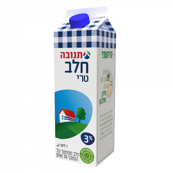 [7290004131074] חלב 3%, 1 ליטר (תנובה)